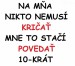 Nekrič ale povedz 10-krát 